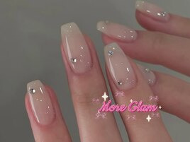 夏ネイル/キラキラ/ワンホン