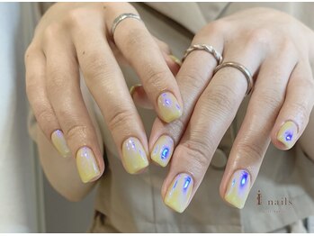 ジェミーネイル エビス(Jemiy nail ebisu)/ブルーミラーシンプル7500yen