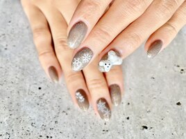 【20231210】くまちゃんネイル