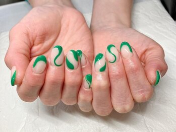 ビューティービースト フォー ネイルアンドアイラッシュ 松浜店(beauty:beast)/個性派☆グリーンアート！