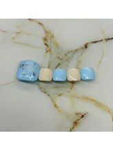 キャンアイドレッシー 茨木店(Can I Dressy)/リボン雪の結晶ネイル