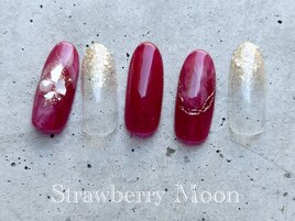 ボルドーネイル　￥7980