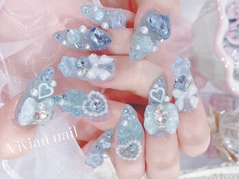 ヴィヴィアン(Vivian)の写真/当店パーツつけ放題(ベース2色付)￥15,980→￥7,980！華やかデザインで指先を美しく♪