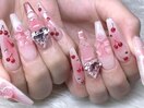 春のチークさくらんぼネイル♪