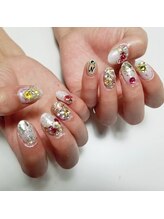 キイコネイル(kiiko.nail)/キラキラビジューネイル