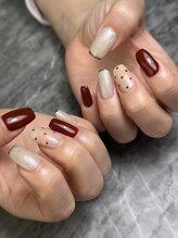 ユルックネイル(yluck nail)/北九州/若松/デザイン/冬/ハート