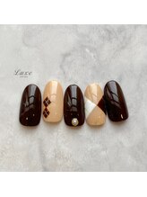 ネイルサロンリュクス (nailsalon Luxe)/おしゃれアーガイル♪