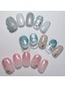 【再来のお客様】夏ネイルcollection☆￥7500、￥8000