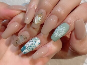 nail salon kitty【キティ】心斎橋店《フィルイン/長さ出し》【7/7 NEWOPEN（予定）】の写真/【持ち込みアートが得意なサロン￥6500～】人一倍デザインにこだわりたい!そんな貴方に。フィルイン取扱◎