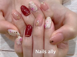 ドライフラワー×ピンク