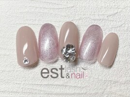 ビジューマグネットネイル