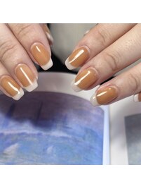 フレンチ/ブラウン/シンプル