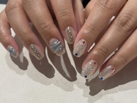 ラメ×アンティーク