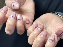 ヌル ネイル 堀江(NURU NAIL HORIE)/推しカラー逆フレンチマグネット