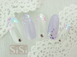 カラフルホロ＆パープルネイル★