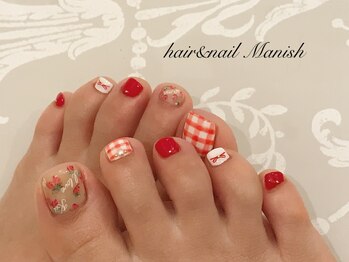 マニッシュ(Manish)/いちご　ギンガムチェック　春