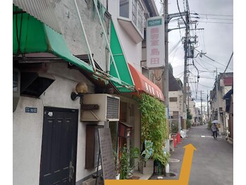 はは猫のハムストリングス/郵便局を過ぎた次の交差道を左折