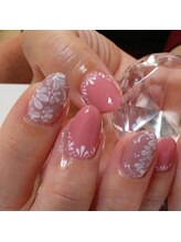 スタジオ1108(Studio1108)/ピンク小花レース　フィルイン