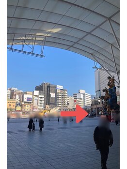 長崎駅前脱毛/1.アミュプラザ長崎新館入口