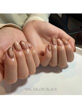 ブラック 池尻大橋店(BLACK)/ブラウンマグネットネイル♪