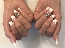 ミライ トータルビューティーサロン(mirai)/シンプル白フレンチ♪