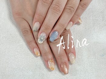 エリナネイルサロン池袋(Alina Nail Salon)/ぷっくりフラワー
