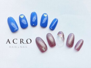 アクロネイル アンド アイ(ACRO NAIL&EYE)/2024 12月定額シンプルデザイン1