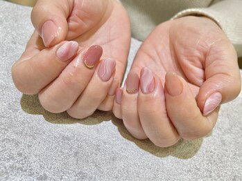 マニッシュ(Manish)/ピンク/ウェーブネイル/上品