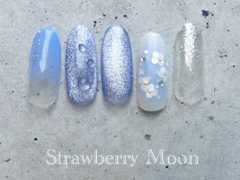 サロンストロベリームーン(Salon Strawberry Moon)/紫陽花ネイル ¥7980