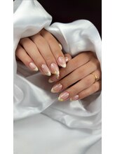 ユリネイル(Yury nail)/カラーフレンチ+アート