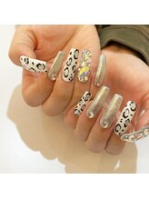  A NAIL + BEAUTY SALON【エース】【7/7 NEW OPEN（予定）】/【レオパードネイル】