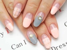 キャンアイドレッシー ヨコハマ元町店(Can I Dressy)/チェック柄ネイル