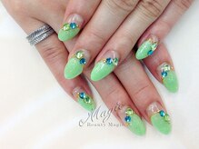 ネイルサロン ビューティーマジック 川口店/ 爽やかななめフレンチネイル