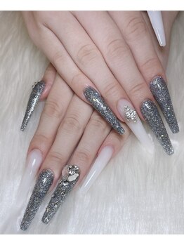 クロスネイル 渋谷店(CROSS nail)/スカルプ狂パウダーと白