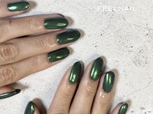 フィールネイル 天神橋店(feel nail)/ミラー/ブラック/グリーン