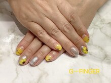 ジー フィンガー 千葉店(G)/ひまわりネイル
