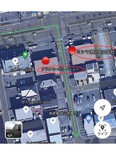 シファ(Sifa)/駐車場道順 (西バイパス側から)