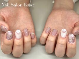 押し花ネイル/春デザインネイル