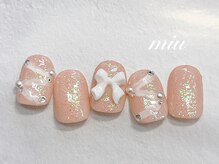 ミウ ネイル(miu nail)/キラキラ◆ワンホンネイル￥7990