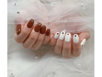 大人可愛いハートnail