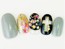 ネイルサロン ドレリッチ 大宮店(drerich)/キラキラタイダイクロス