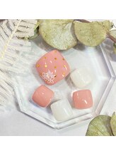 サロンR/ドットフラワーネイル