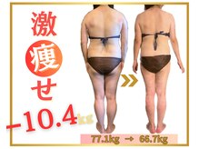 お客様ビフォーアフター★[理想のお身体]への近道！[痩身]