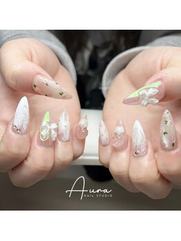 オーラネイル(Aura Nail)/韓国風ガーリーネイル