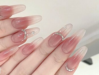 【持ち込み＆長さだし】Aura Nail Studio 鶴見の写真/【鶴見駅近♪長さだし・ワンホンネイルが得意◎】美フォルム長さだしで指先の印象UP♪初めての長さだしに◎