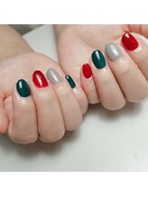 キイコネイル(kiiko.nail)/クリスマスカラーネイル