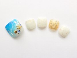砂浜ネイル