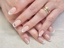 アンドシュシュネイル(&CHOU CHOU nail)/ベースカラー有フレンチ