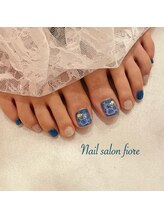 フィオーレ(fiore)/夏 鮮やかなブルーの海ネイル