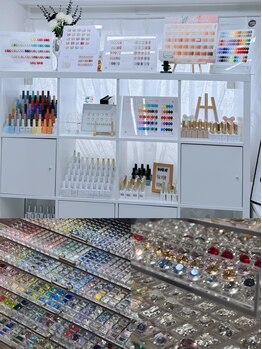 エガオネイルサロン(Egao Nail Salon)の写真/【おすすめ★持ち込みパーツ付け放題¥11980】センスと技術が光る指先に♪あなただけの贅沢ネイルアート★